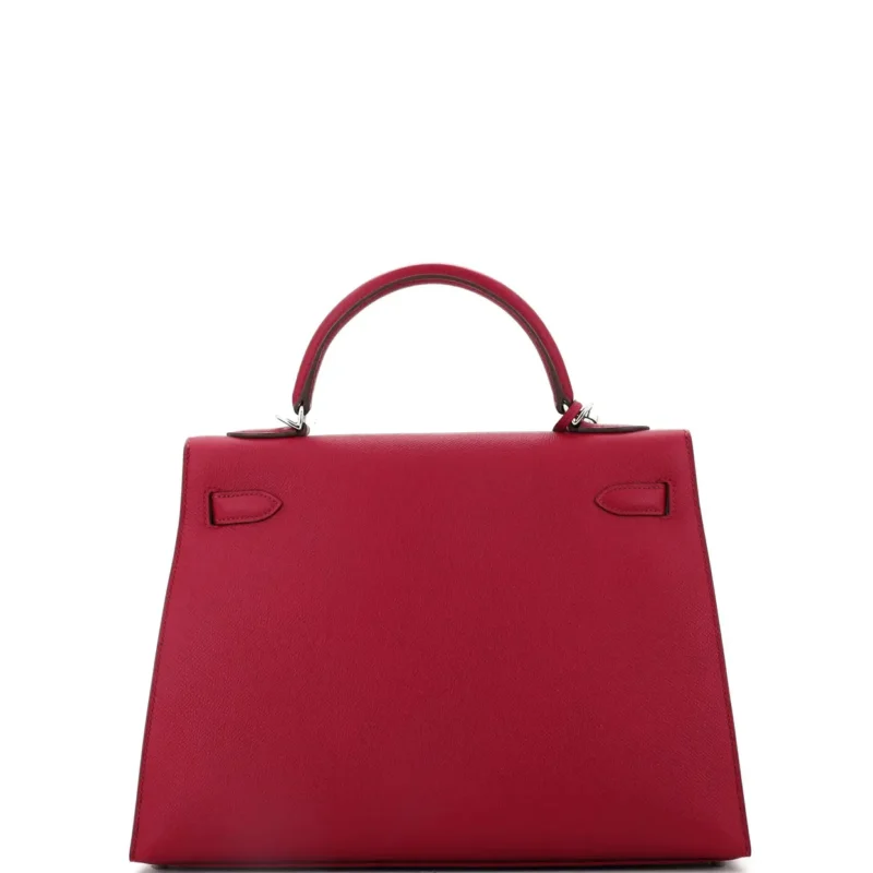 Hermes Kelly 32 Red Leather - Image 4