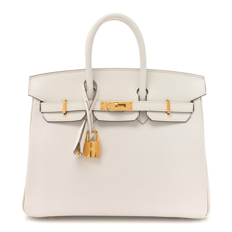 Hermes Birkin 25 Gris Pale Leather