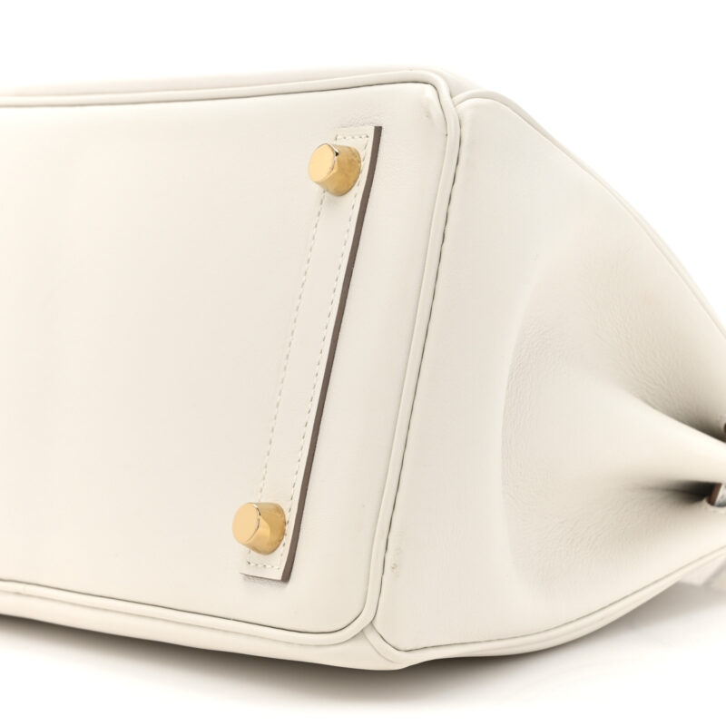 Hermes Birkin 25 Gris Pale Leather - Image 5