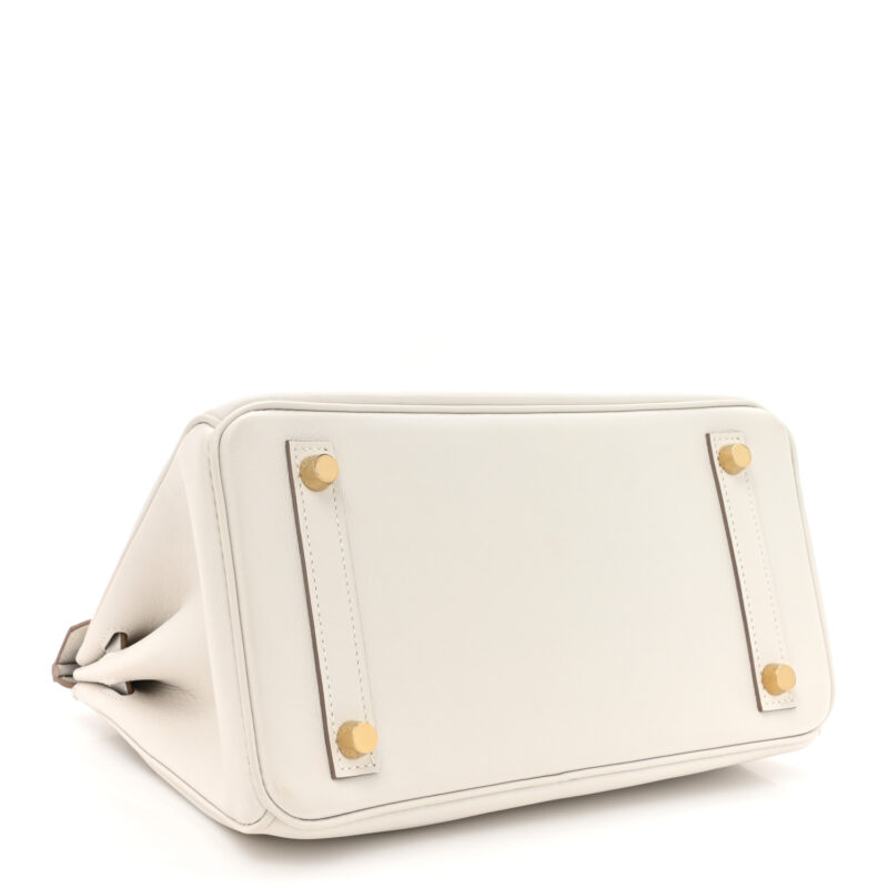 Hermes Birkin 25 Gris Pale Leather - Image 6