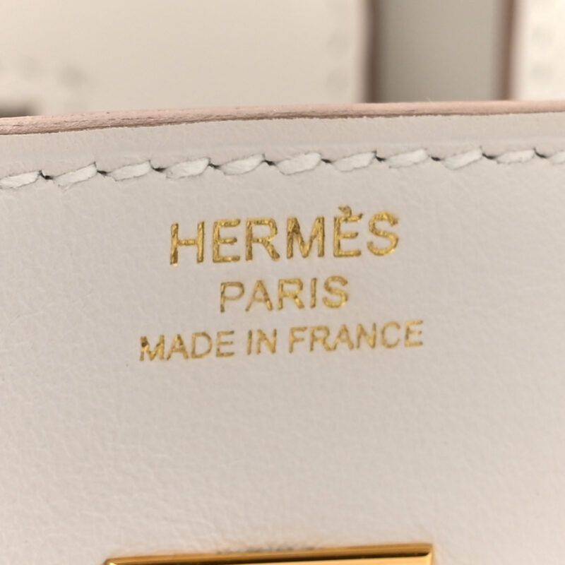 Hermes Birkin 25 Gris Pale Leather - Image 7