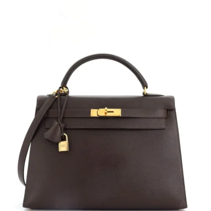 Hermes Kelly 32 brown Leather