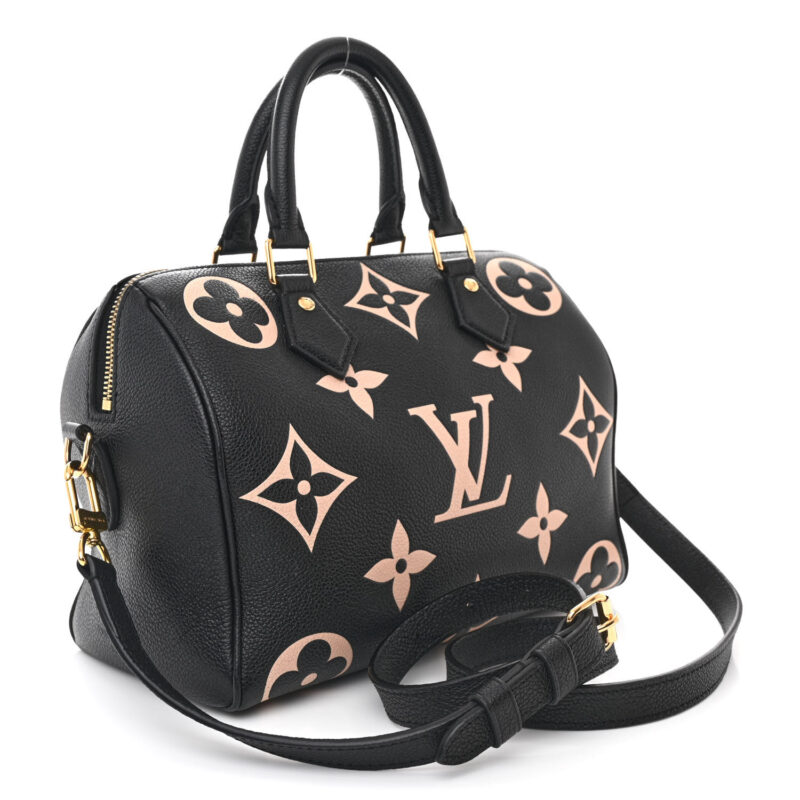 LV Empreinte Giant Speedy 25 Black Beige - Image 2